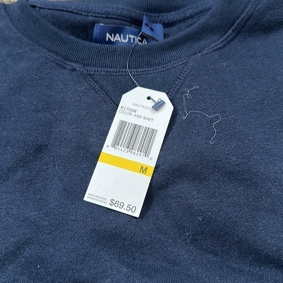 MEN’S Nautica sweatshirt Navy - Picture 2 of 2